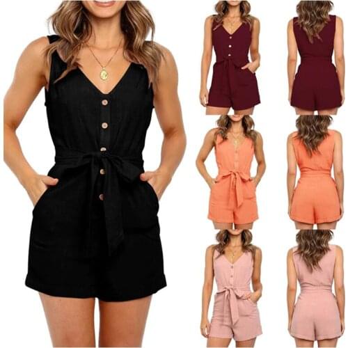 Женские однотонные комбинезоны GAOKE China At AliExpress