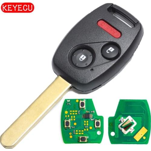 Keyecu Remote Car Key Fob 2+1 Button 313.8MHz ID46 for Honda Pilot 2005-2008 FCC: CWTWB1U545