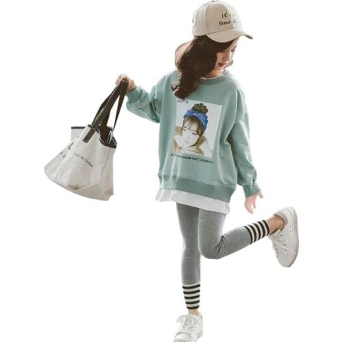 Teenage Girls Clothing Set Casual Baby Sports Suit Children Outfits Girl School Costume Cotton Toddler Girl Clothes Legging Sets