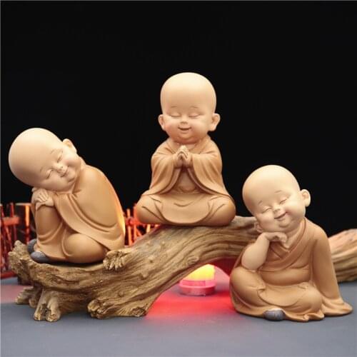 Creative classic little monk, home car decorations, safe decorations, Buddhist supplies, handicrafts and decorations