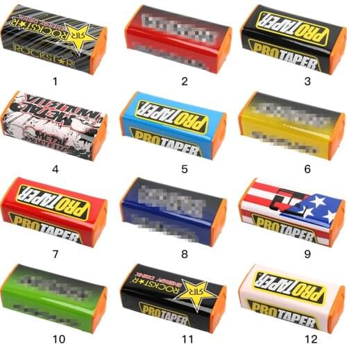 NEW 1-1/8" Square Handlebar Bar Pad Fat Bar Pad Chest Protector Cross Bar Fit Handle Bar Motorcycle Dirt Bike Motocross Enduro