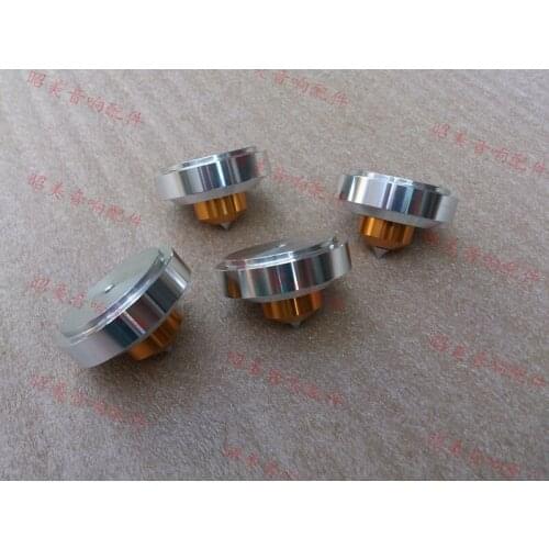 4 pcs / set diameter 39 high 26mm aluminum alloy audio foot machine amplifier foot device foot pin to avoid the foot pad footres