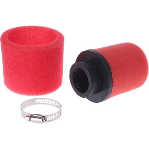 Motorcycle Double Sponge Air Filter Cleaner Straight Neck 35/38/40/42/45/48mm