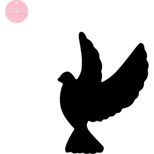 Peace Dove Slimline Card Dies Scrapbooking Metal Craft Photo Album Stencil Embossing Folder Mold Clear Stamps and Dies