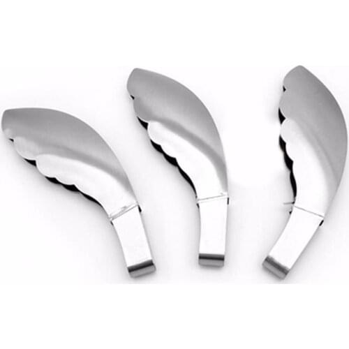 Dropshipping House supplies kitchen supplies Portable Stainless Steel Kitchen Tongs BBQ Clip Salad Bread Food Serving Utensil