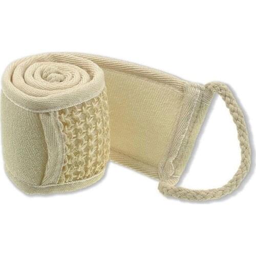 Soft Exfoliating Scrubber Natural Loofah Back Strap Bath Brush Back Shower Massage Spa Scrub Sponge For Bath Belt Body Cleaning