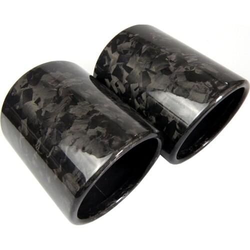 Car Universal Exhaust Pipe Forged Carbon Fiber Cover Exhaust Muffler Pipe Tip case Exhaust Tip housing