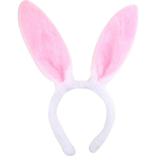 Girls Plush bunny Rabbit ear Hair bands Headwear Cute Headband Dress accesorios para el cabello girl Hair accessories Headdress