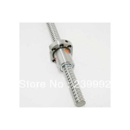 1pc 16mm Ball screw SFU1605 - L600mm + 1pc 1605 Ballnut for CNC XYZ and no end machining 1605 ballscrew linear rail screw