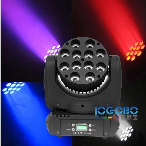 12x10W RGBW 4in1 LED Moving Head Beam Light Cabeza Movil Led Beam Moving Head Mini DJ Moving Head Lights Intelligent Lighting