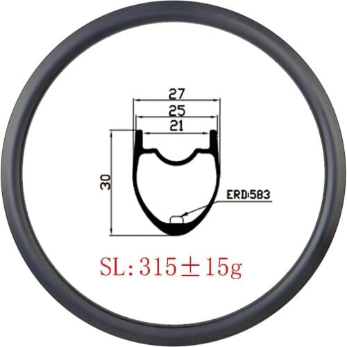 315g 700c 30mmx25mm hookless Tubeless carbon rim disc brake UD 3K 12K matte glosss internal holes 16 18 20 21 24 28 32 road bike