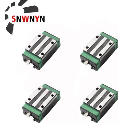 4pcs/Lot HGH15CA/HGW15CC HGH20CA/HGW20CC HGH25CA/HGW25CC HGH30CA/HGW30CC Linear Bearings Slide Block Carriage For Cnc Parts