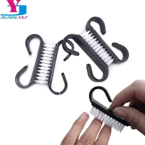 50 X Cleaning Nail Brush Nail Art Care Tools Set Soft Remove Dust Small Angle Nail Cleaning Brush Black Color French Brushes