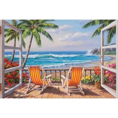 Diamond Embroidery Diy Diamond Painting Cross Stitch Kits Diamond Mosaic Seaside Full Square Diamond Embroidery CS213