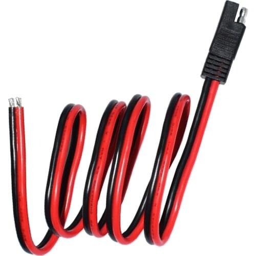 SAE Plug 100CM SAE Power Automotive Extension Cable 12AWG Quick Disconnect Plug for Car Motorcycle Solar Panel Battery Chargers