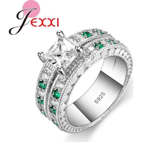 Cham Bague Bijoux Femme Jewerlry 925 Sterling Silver Wedding Engagement Rings For Women Vintage Female Party Ring