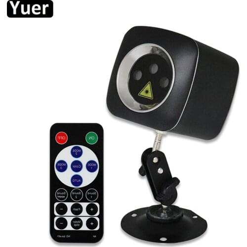 RGB Patterns Laser Projector Light Mini DJ Disco Beam Light Music Led Stage Effect Lighting DMX Lamp For Christmas Home Party