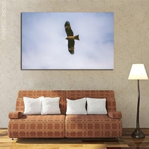 Flying Eagle Painting Canvas Prints Large Wall Art Modern Animal Picture Poster for Living Room Study Office Decor Unframed