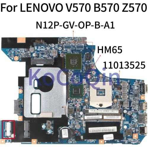 For LENOVO V570 B570 Z570 Laptop Motherboard HM65 N12P-GV-OP-B-A1 Notebook Mainboard 10290-2 48.4PA01.021 LZ57 11013525