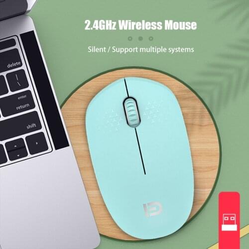ALLOYSEED i210 2.4GHz Wireless Gaming Mice Mute Computer PC Optical Mouse With USB Receiver for Desktop Laptop Rechargeable