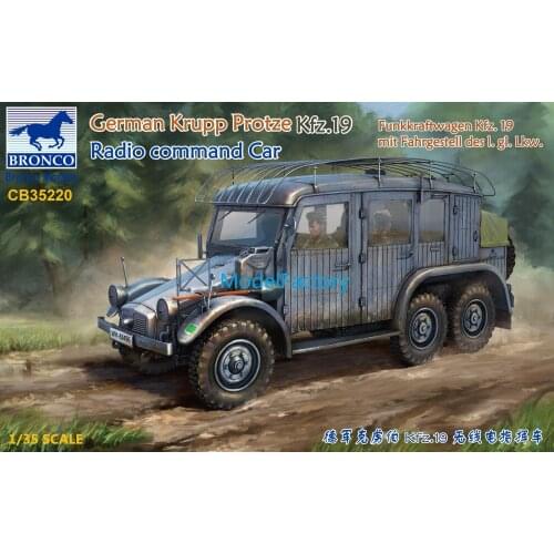 BRONCO CB35220 1/35 German Krupp Protze Kfz.19 Radio Command Car Model Kit