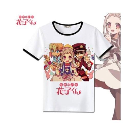 New Anime Toilet-bound Jibaku Shounen Hanako-kun cosplay T-shirt Nene Yashiro men T shirt Short Sleeve Tops Tee