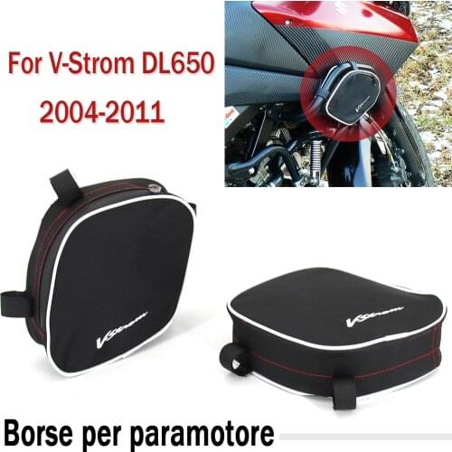 NEW Motorcycle For Suzuki V-Strom DL 650 Waterproof Repair Tool Placement Bag Frame Crash Bar Package Toolbox Bags 2004-2011