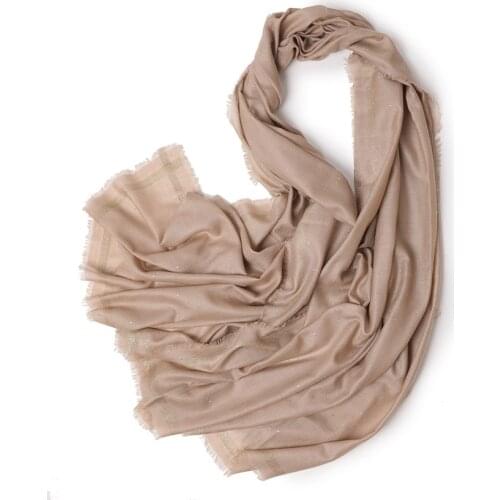 Autumn Winter 2021New Black Bright Stars Sequined Stylish Wool Scarf Women Shawls