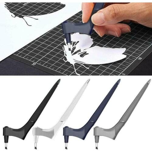 Craft Cutting Knives Tools 360 Rotating Blade Paper-Cutter 3 Replace Blade Knife DIY Wear-Resisting Art Cutting for Scrapbookin