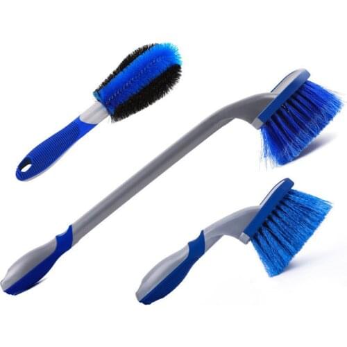 3 Size Car Wash Wheel Hub Brush Long Handle Car Truck Motorcycle Bicycle Tire Cleaning Brush Vehicle Wash Tire Cleaning Tools