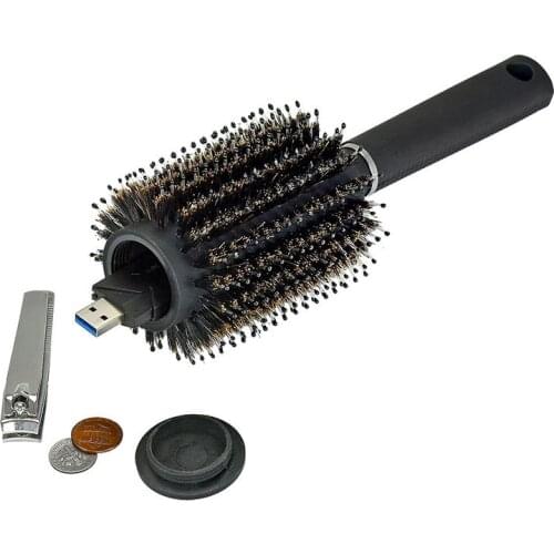 Hair Brush Diversion Safe Stash Can Diversion Can Secret Container Stash Safe Box Hidden Safe with a food grade smell proof bag