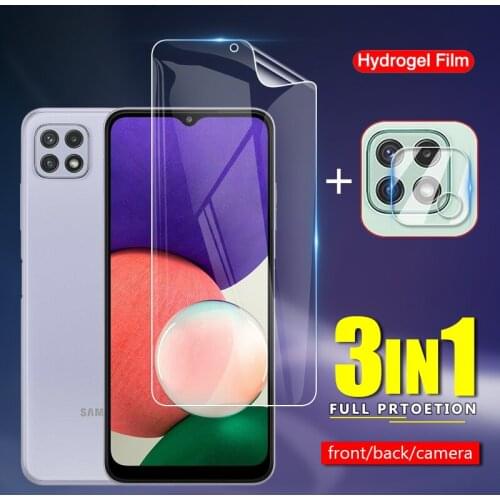 Slim Front / Back Soft TPU Protective Hydrogel Film For Samsung Galaxy A22 / 5G Camera Lens Screen Protector Glass