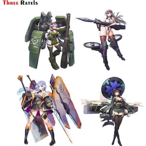 Three Ratels F33 Anime Game Sex Girl With Weapon Last Origin Car Vinyl Sticker Laptop Decal