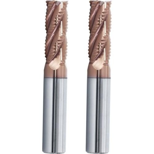 Solid Carbide roughing end mill 4 flute CNC Milling Cutter Bits Router Bit for 50 hrc Metal Roughing machining 6mm to 20mm