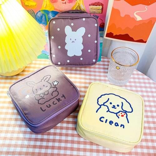 Cute Bear Puppy Rabbit Large Capacity Toiletry Storage Bag Waterproof Makeup Bags travel cosmetic bag Container with Zipper