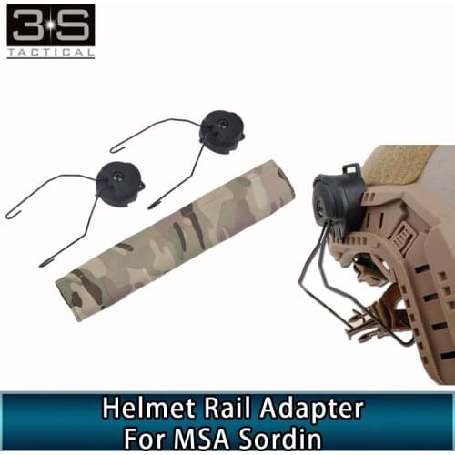 Z-TAC Tactical Peltor Helmet Rail Adapter Set For MSA Headset Sordin Headphones Accessory