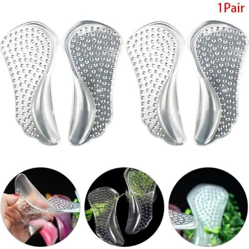 1Pair Pads Non-Slip Pain Relief Shoes Insoles Flat Feet Orthotic Arch Support Gel