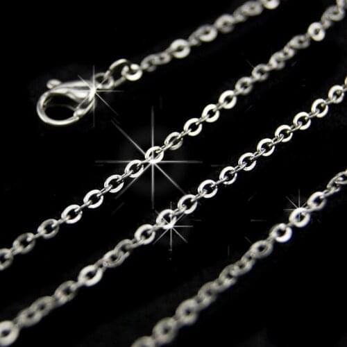 Silver Color/Gold Stainless Steel Filled O Shape Chain Necklace For Men Women Jewelry O Shape Chains DIY Jewelry Wholesale 10pcs