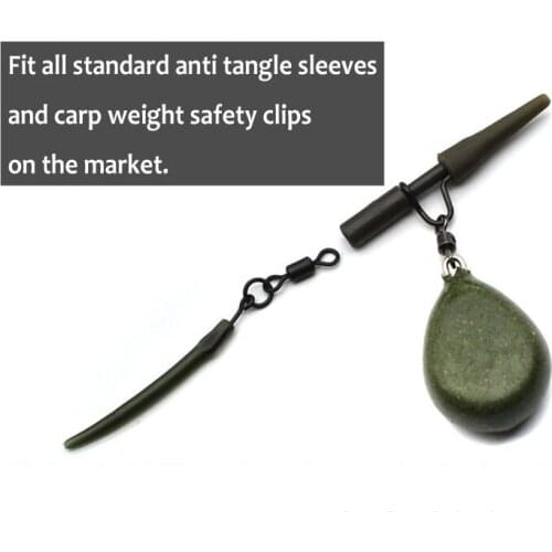 20PCS Micro Carp Fishing Hook Swivels Kwik Change Flexi Ring Rolling SwivelsClips Rolling Hook Ring Swivels Fishing Accessories