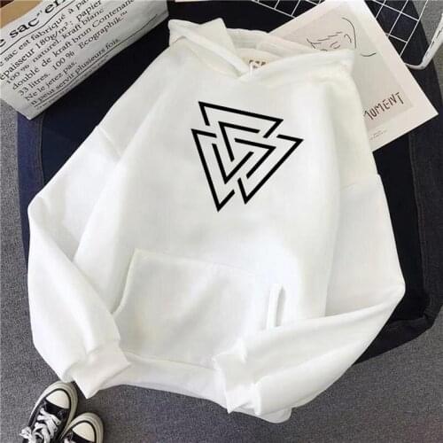 2021 Fashion Unisex Daily Hoodies Succinct Line&Geometric Pattern Streetwear Philosophical POP Clothing Pockets Pullovers