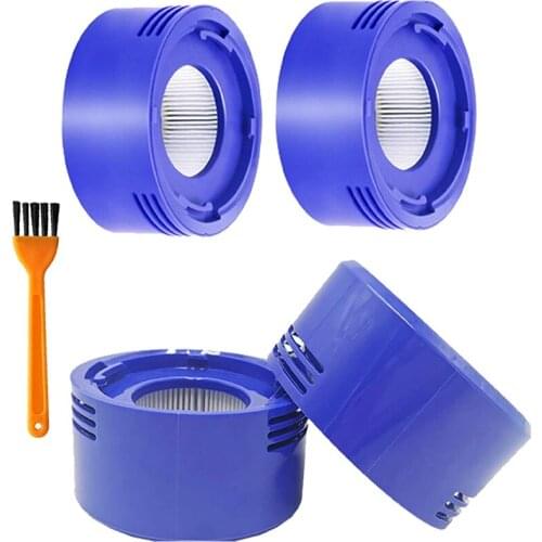 4 Pack Vacuum Filters HEPA Post Filter Replacement Kit for Dyson V8+, V8, V7 Absolute Animal Cordless Vacuums
