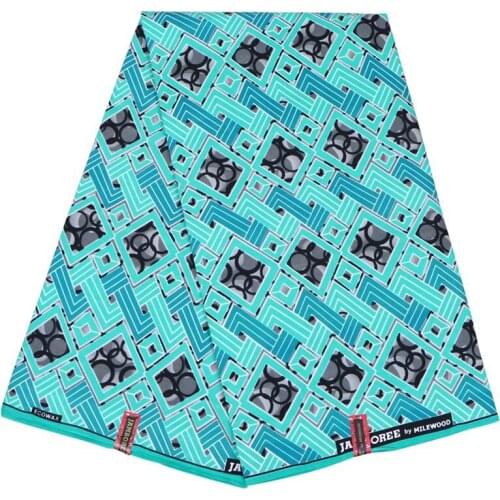 Ankara African Polyester Wax Prints Fabric 2019 new Bintareal wax High Quality 6 yards African Fabric for Party Dress