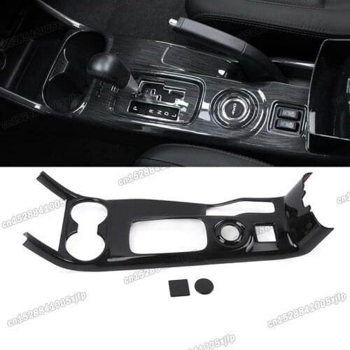 Lsrtw2017 Car Central Conrol Gear Cup Mat Panel for Mitsubishi Outlander 2013 2014 2015 2016 2017 2018 2019 2020 Accessories