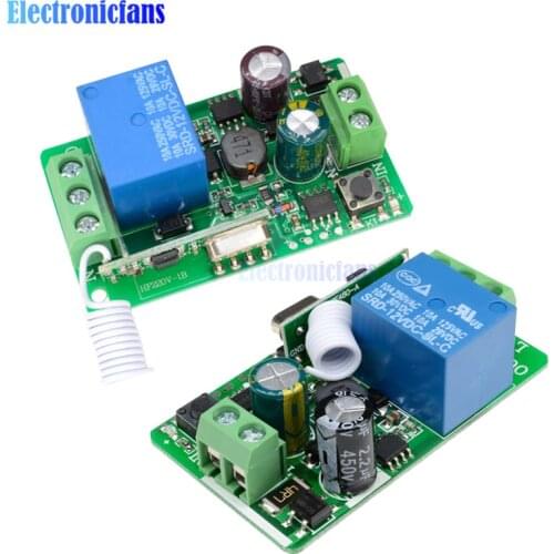 315MHZ 433MHz 315 433 MHZ DC 12V 220V 10A 1 Ch Channel Wireless RF Remote Control Board Transmitter Receiver Relay Switch Module
