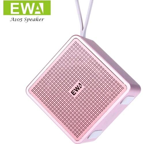 EWA A105 Bluetooth Speaker Portable Metal HIFI Speakers TWS Wireless Music Player Strong Sound SD Card Play Speaker