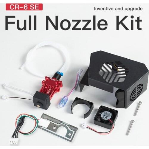 CREALITY CR-6 SE Printer Original Assembled Full Extruded Hotend Kit With Dubel Cooling Fans Cover For CR-6 SE Printer