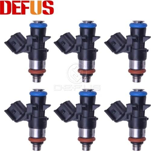 DEFUS 6PCS Fuel Injector 0280158233 Nozzle Bico For Chrysler Town & Country Dodge 3.6L Jeep 3.7L V6 10-13 FJ1147 0 280 158 233