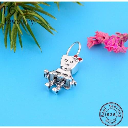 FC Jewelry Fits Brand Charms Bracelets 100% 925 Silver Punk Red Bow Bella Bot Dress Skirt Beads Women Winter Berloque 2019 New