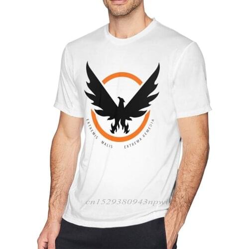Tom Clancy S The Division T Shirt The Division 2 SHD Logo T-Shirt Short-Sleeve Cute Tee Shirt Basic 100% Cotton Tshirt