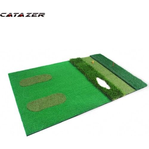 Golf Turf Practice Mat for Driving Hitting Chipping Artificial Grass Backyard Home Indoor Outdoor Rubber Tee Holder Included